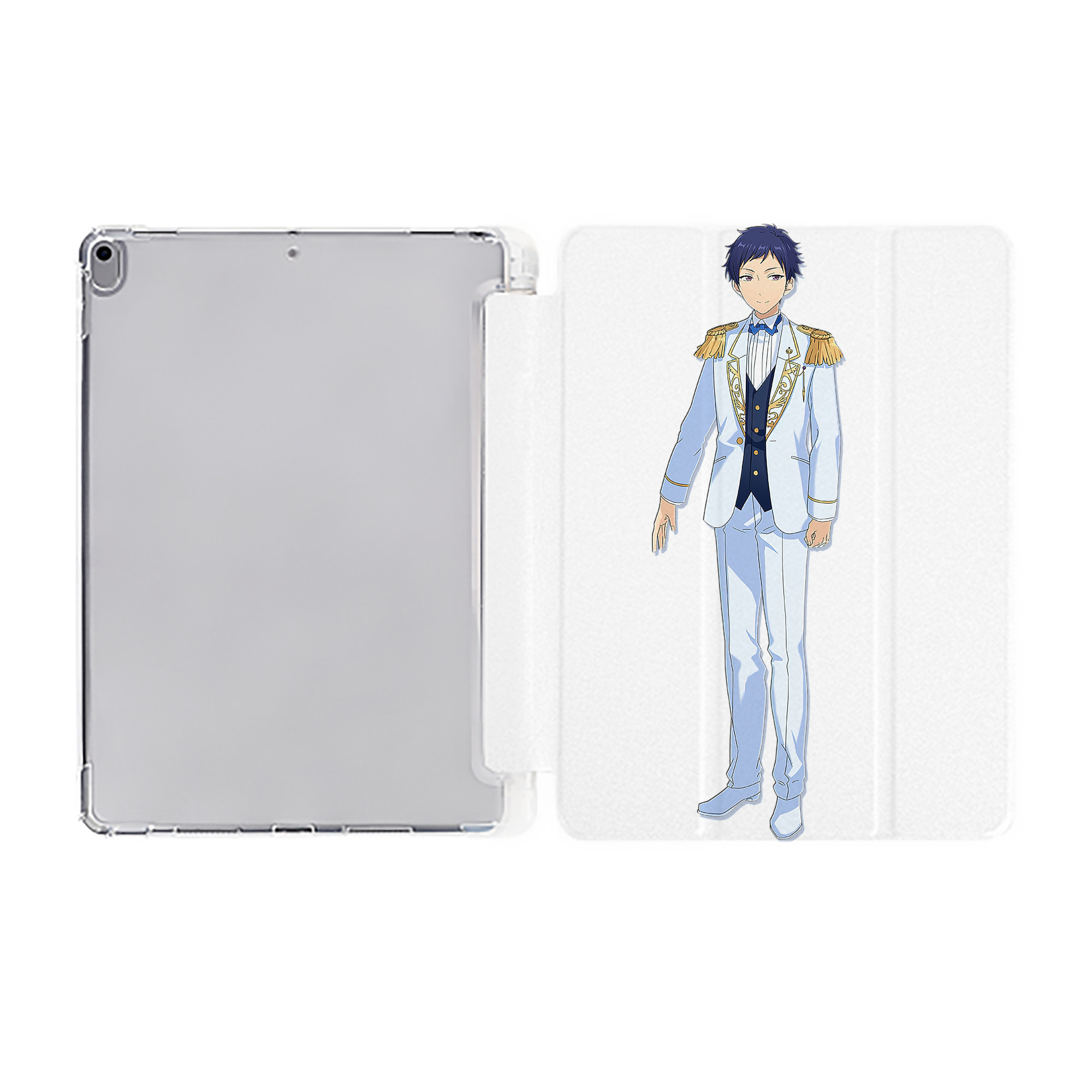 （画像用） あんさんぶるスターズ! Ensemble Stars IPad ケース ペン収納付き 三つ折りスタンド PUレザー×シリコン 対応機種9.5/10.5/10.9インチ